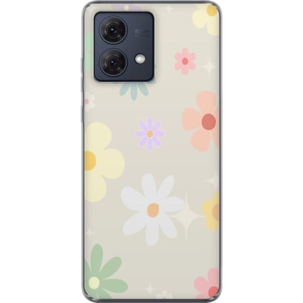 Mobilskal till Motorola Moto G84 med fejdande blommor