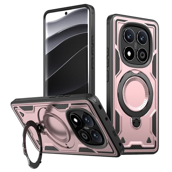 Mobilskal till Xiaomi Redmi Note 14 Pro 5G Plast MagSafe Skydd - Roséguld