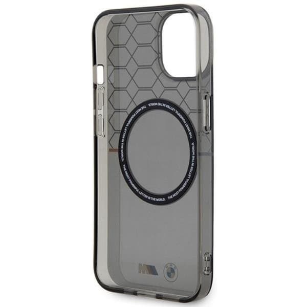 BMW iPhone 14 Mobilskal Magsafe Pattern - Grå Grå