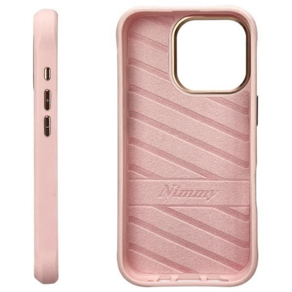Nimmy Mobilskal till iPhone 16 Pro Glasses Cool Cat - Rosa Rosa