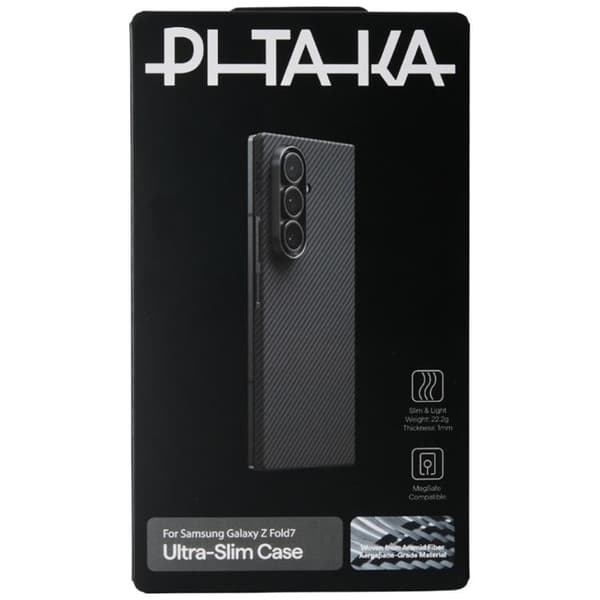 PITAKA Telefontaske til Galaxy Z Fold 7 MagSafe Ultra-Slim - Sort Grå Svart