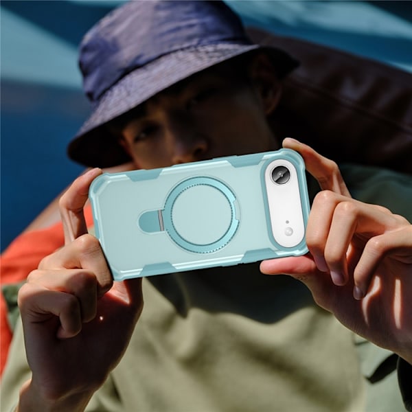 Mobilskal till iPhone Air MagSafe Kickstand Shockproof - Blå Blå