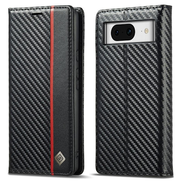 LC.IMEEKE Google Pixel 8a Plånboksfodral Konstläder - Vertikal rand