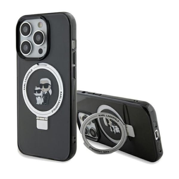 KARL LAGERFELD iPhone 11/XR Mobilskal MagSafe Ringställ - Svart Svart