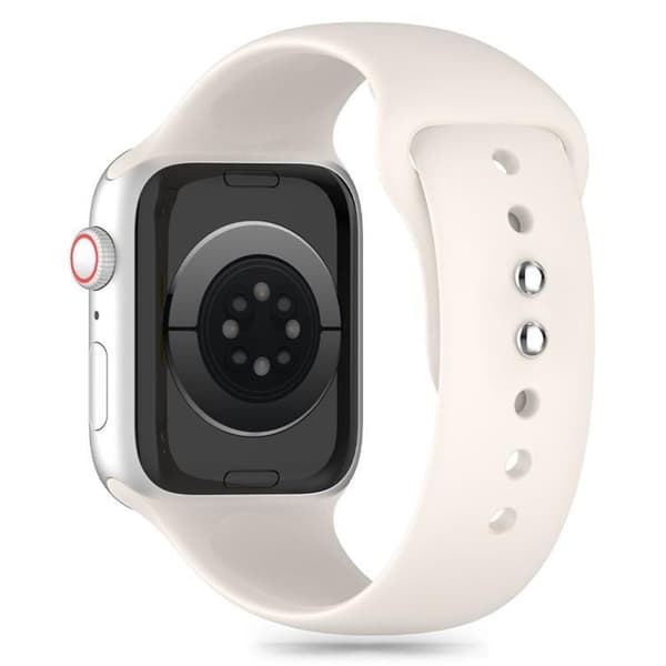 Tech-Protect Apple Watch 4/5/6/7/8/9/10/SE (38/40/41mm) silikonebånd Beige