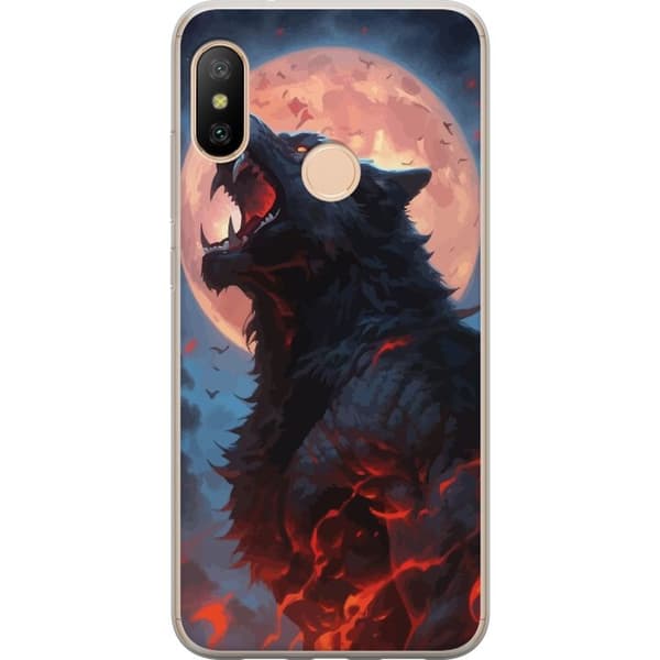 Mobilcover til Xiaomi Redmi 6 Pro med Hylende ulv