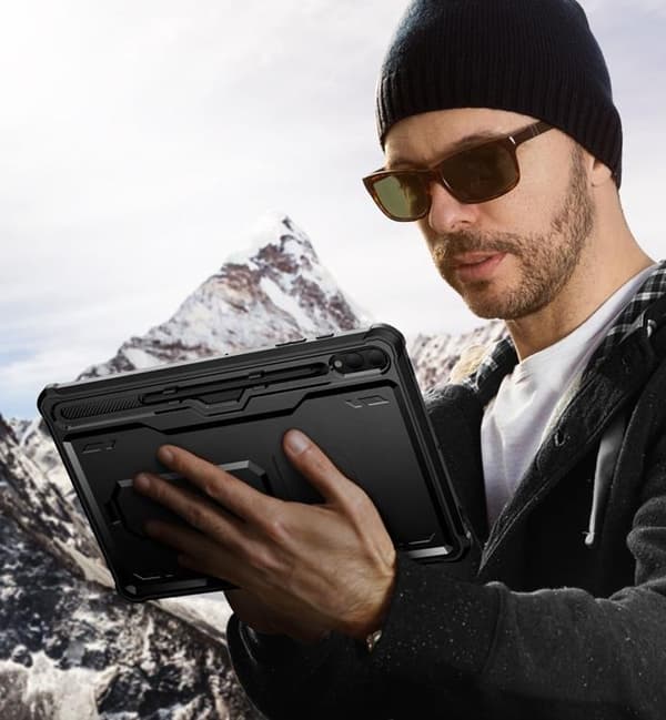 Tech-Protect Galaxy Tab S9 Plus Skal Kevlar Pro - Svart Svart