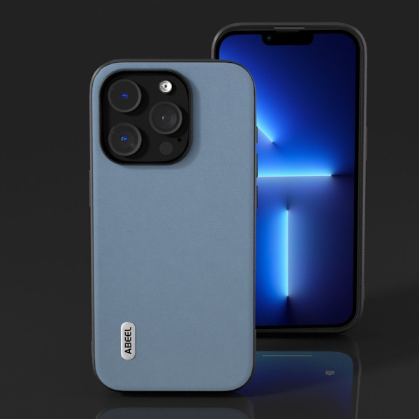 ABEEL Protective Case Mobilskal till iPhone 13 Pro Max Texturerad Blå