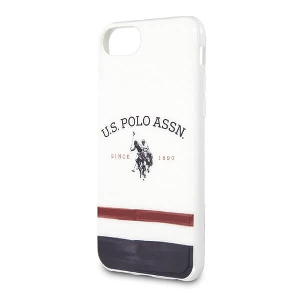 Den amerikanske Polo Assn. Kollektion af trefarvede mønstre iPhone 7/8/SE 2020