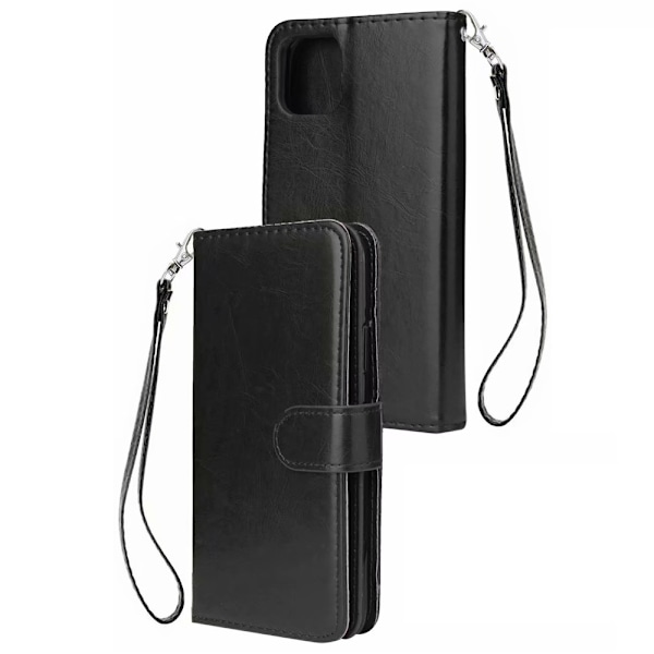 Elegant Plånboksfodral till iPhone 12 Pro Max - Svart Svart