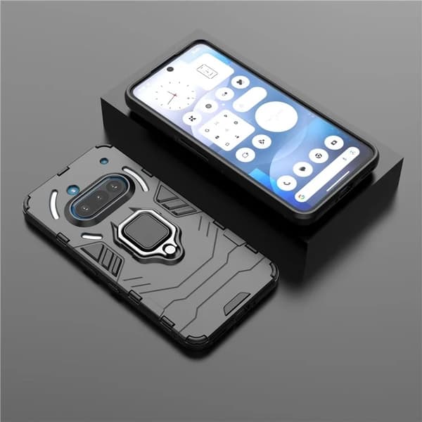 Mobilskal till Nothing Phone (3a) Ringhållare Kickstand - Svart