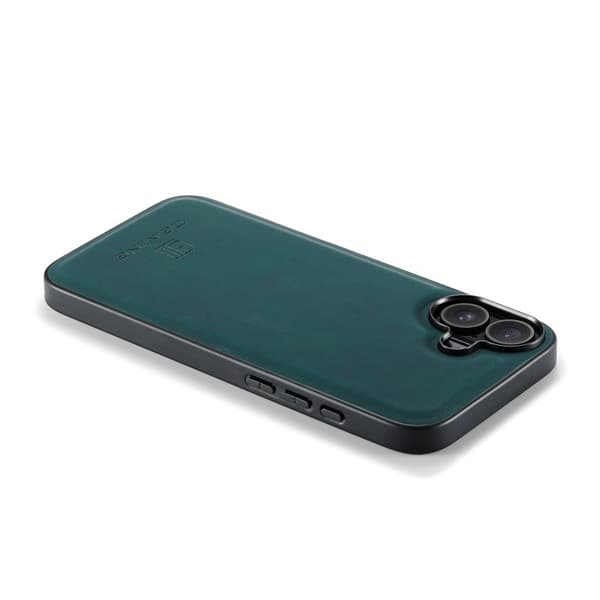 DG.MING Mobilskal till iPhone 17 PU Läder PC + TPU Hybrid - Grön