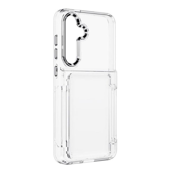 Forcell Galaxy S24 Ultra Mobile Cover Card Holder Crysral - Transpa