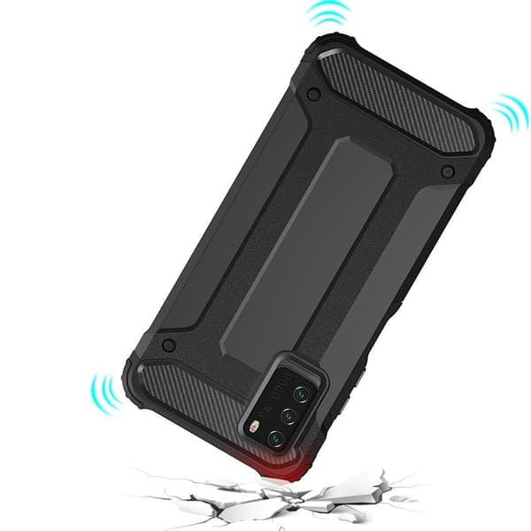 Redmi Note 10 5G / Poco M3 Pro -kuori Hybrid Armor Tough Rugged - Guld