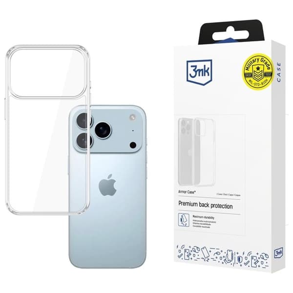 3MK Mobilskal till iPhone 17 Pro Max Armor - Transparent Transparent