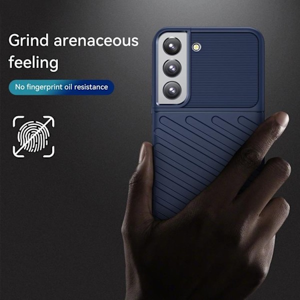 Thunder Twill Skal Galaxy S22 Plus 5G - Blå Blå