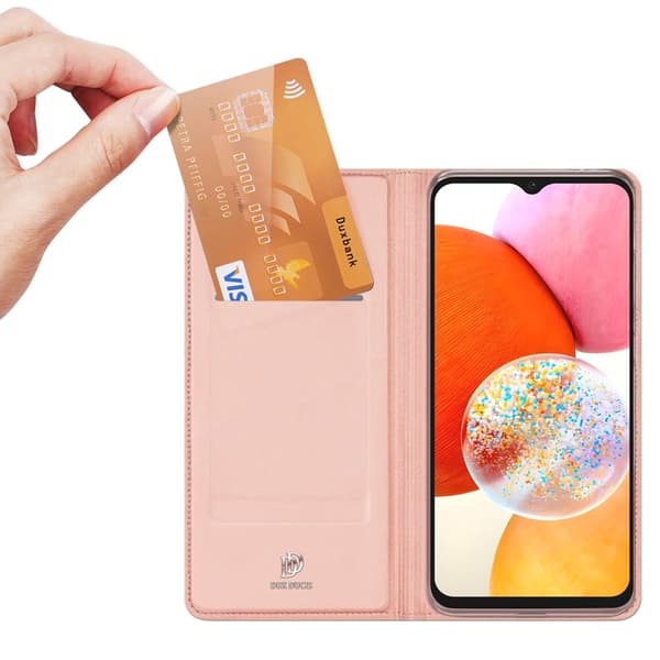 DUX DUCIS Skin Pro Samsung Galaxy A15 Plånboksfodral KonstLäder - Rosa Rosa