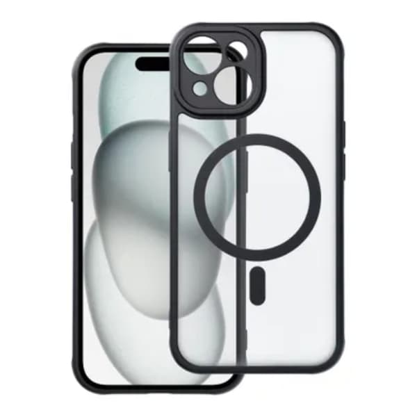 Mobilskal till iPhone 15 Magsafe Matte - Svart Black