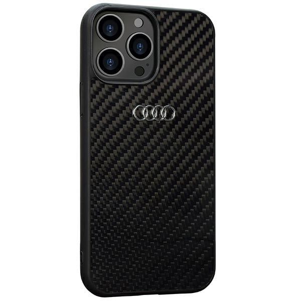 Audi iPhone 13 Pro Max Mobilskal Carbon Fiber - Svart Svart