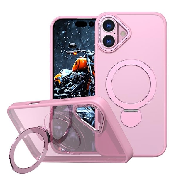 Mobilskal till iPhone 16 MagSafe Rotating Kickstand Rosa