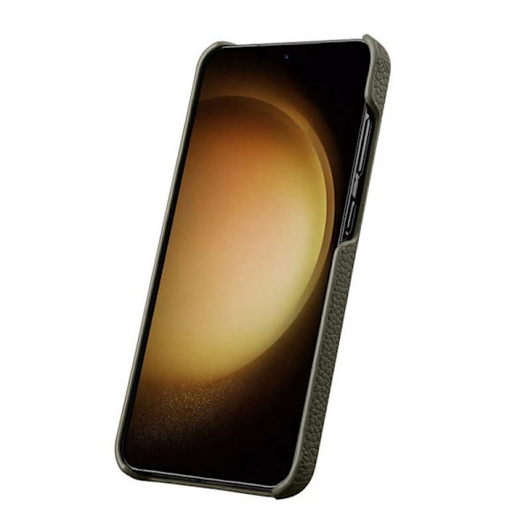 MELKCO Mobilskal till Samsung Galaxy S25 Plus Äkta Läder PC Grå