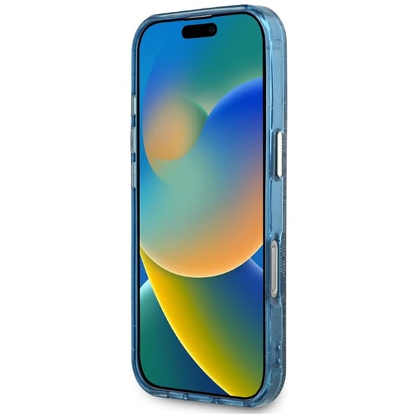 Guess Telefontaske til iPhone 16 Pro Magsafe Glitter - Blå Blå