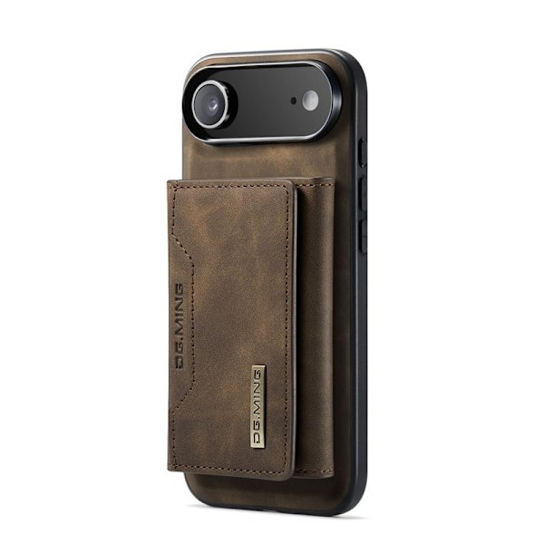 DG.MING iPhone Air Konstläder Plånboksfodral PU + PC + TPU - Brun