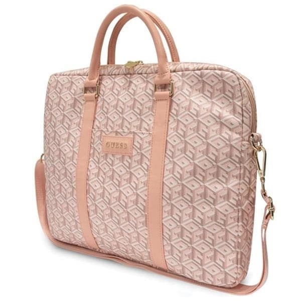 Guess Computer Sleeve 16'' GCube Stripes - Pink Rosa