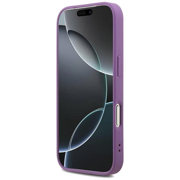 Guess Mobilskal till iPhone 17 Pro Fixed Glitter Big 4G - Lilac Lila