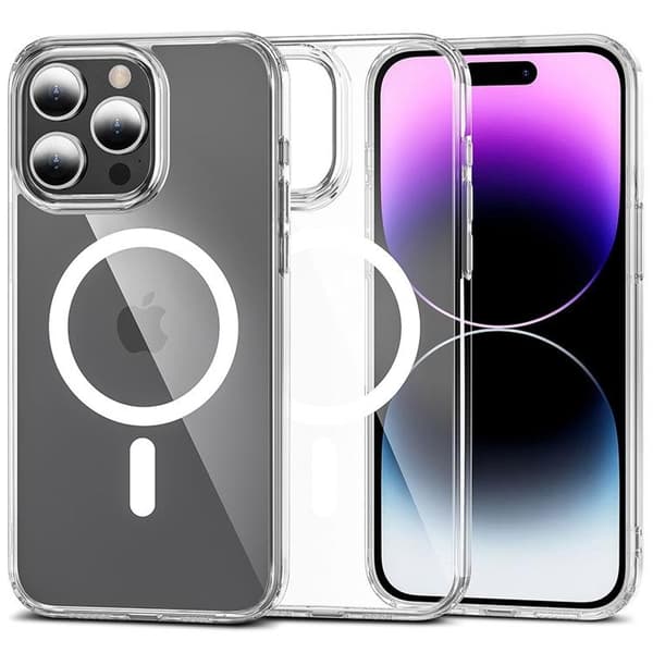 Tech-Protect iPhone 15 Pro Max Mobilskal Magsafe Flexair Hybrid Transparent