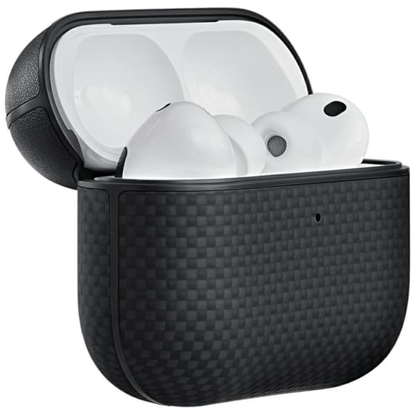 PITAKA Taske Til AirPods Pro 3 Aramid Fiber - Sort/Grå Svart