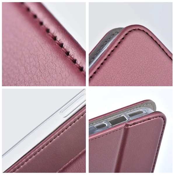 Xiaomi Redmi 14C Pung Taske Smart Magneto - Vinrød Vinröd