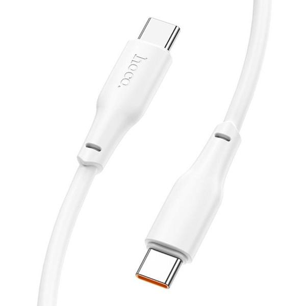 Hoco USB-C til USB-C 100W 1m 3A Kabel X93 - Hvid Vit