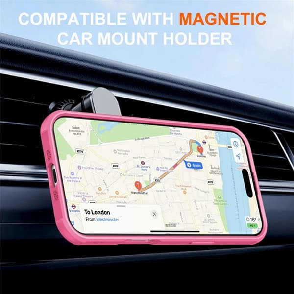 Mobilskal till iPhone Air MagSafe Kickstand TPU + PC - Rosa Rosa
