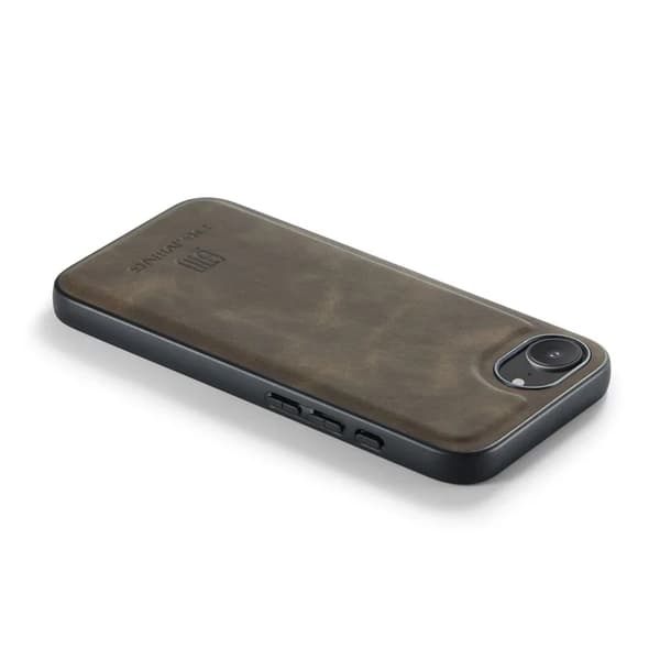 DG.MING Mobilskal till iPhone 16e Hybrid Läder - Brun