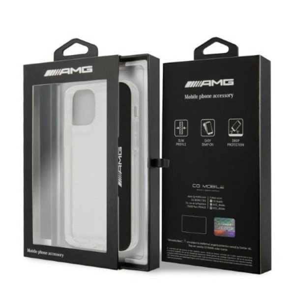 AMG iPhone 12/12 Pro Mobilskal Electroplate Vertical - Transparent Transparent