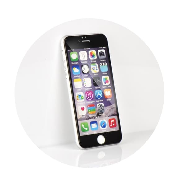 5D Hærdet Glas Skærmbeskytter til iPhone 6G/6S Sort Black