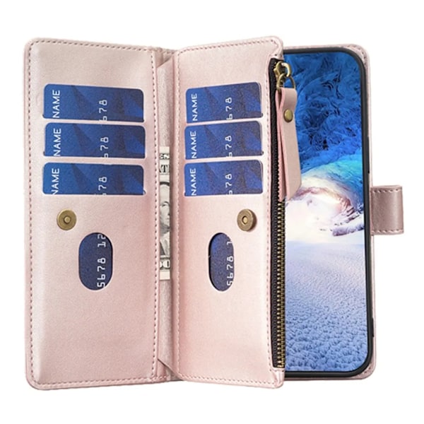 Google Pixel 7A Plånboksfodral BF Style-19 - Roseguld