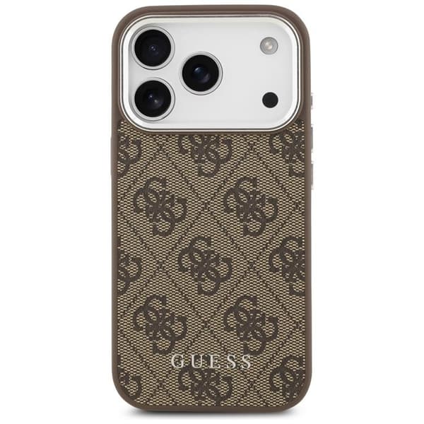 Guess telefontaske til iPhone 17 Pro Max MagSafe 4G Classic Logo - Brun Brun