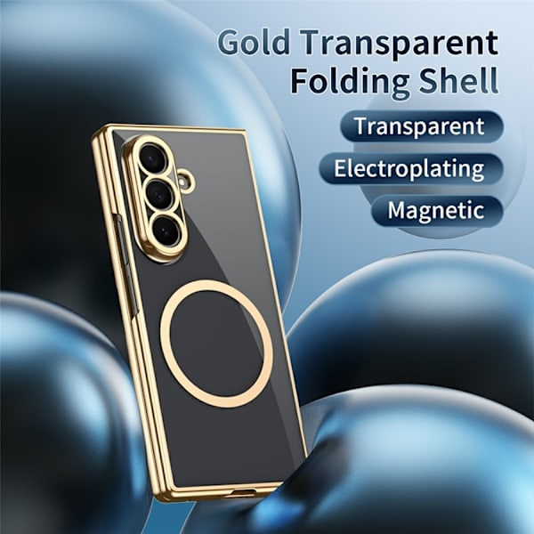 Mobilskal till Galaxy Z Fold 7 MagSafe Electroplated - Blå Blå