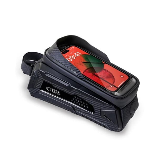 Tech-Protect Cykeltaske „L“ V2 Universal Sakwa - Sort Svart
