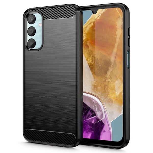 Tech-Protect Galaxy M15 Mobilskal TPUCarbon - Svart