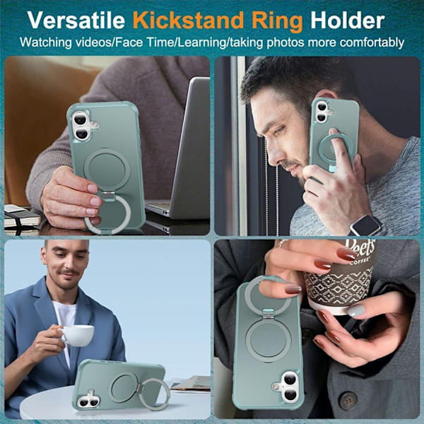Mobilskal till iPhone 17 MagSafe TPU+PC Kickstand - Blå Blå