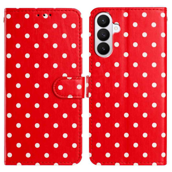 Plånboksfodral för Samsung Galaxy S26 Plus Konstläder Stativ - Röd