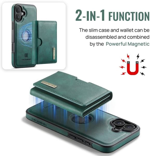 DG.MING M6 Series Mobilskal till iPhone 16 Plus Magnetiskt Grön