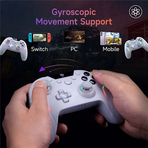 EASYSMX Spelkontroll Bluetooth 2.4G Trådbunden Programmerbar Gamepad X20