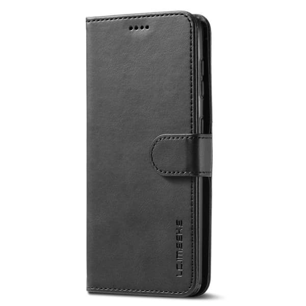 LC.IMEEKE Samsung Galaxy S21+ Plånboksfodral Konstläder - Svart