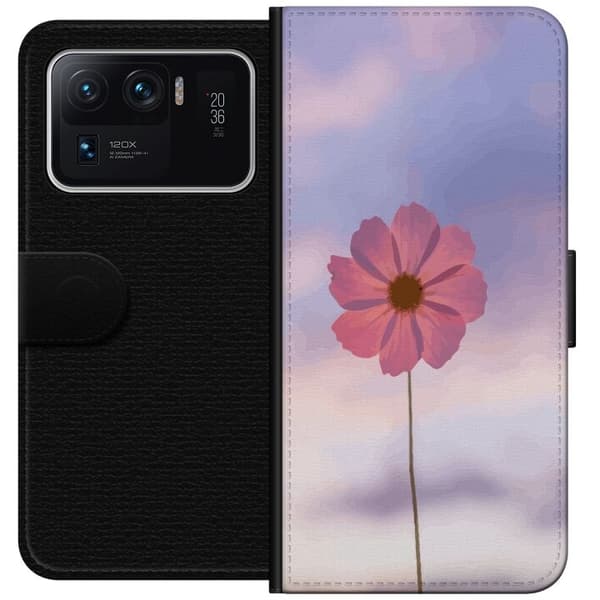 Plånboksfodral till Xiaomi Mi 11 Ultra med Rosa blomma