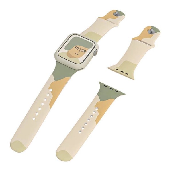 Silicon Camo Apple Watch Band 6/5/4/3/2 (44/42 mm) - Moro LjusGr Green