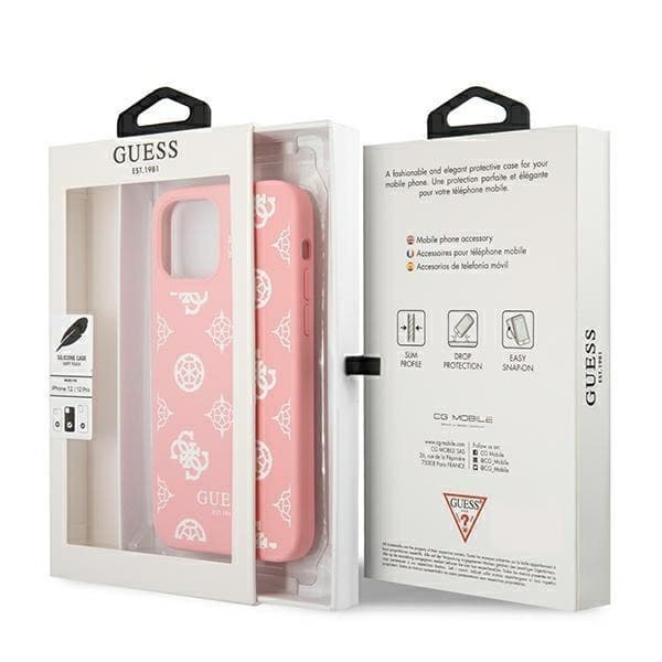 Guess Peony Collection Skal iPhone 12 Pro Max - Rosa Rosa